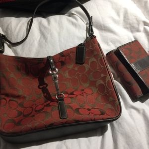Coach Purse with matching wallet